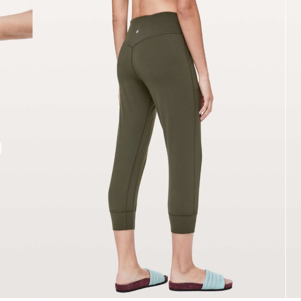 lululemon athletica Olive Green Cropped Pants